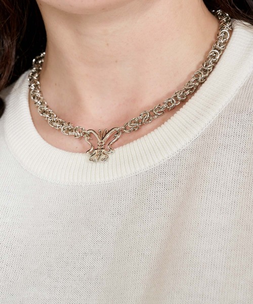 TINA：JOJUN（ティーナジョジュン）の「2WAY バタフライアクセサリー TINA：JOJUN（ネックレス・レディース・シルバー・フリー）」の2枚目の写真