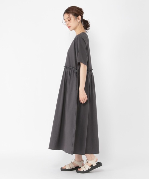 studio CLIP（スタディオクリップ）の「ピースダイドッキングワンピース（ワンピース・レディース・カーキ/オレンジ/スモーク・MEDIUM/LARGE）」の9枚目の写真