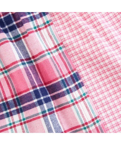 KP（ケーピー）の「チェック切り替えリボン付き長袖Tシャツ(80～150)（Tシャツ/カットソー・キッズ・ピンク/ネイビー・80ｃｍ/90cm/100cm/110cm/120cm/130cm/140cm/150cm）」の6枚目の写真