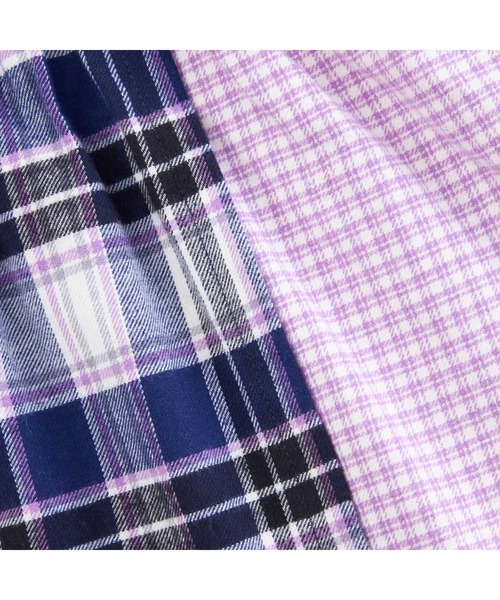 KP（ケーピー）の「チェック切り替えリボン付き長袖Tシャツ(80～150)（Tシャツ/カットソー・キッズ・ピンク/ネイビー・80ｃｍ/90cm/100cm/110cm/120cm/130cm/140cm/150cm）」の9枚目の写真