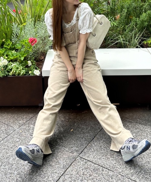 Birthday room（バースデイルーム）の「デニムオーバーオール / denim  overalls（サロペット/オーバーオール・レディース・ベージュ/インディゴブルー/アイボリー・FREE）」の8枚目の写真