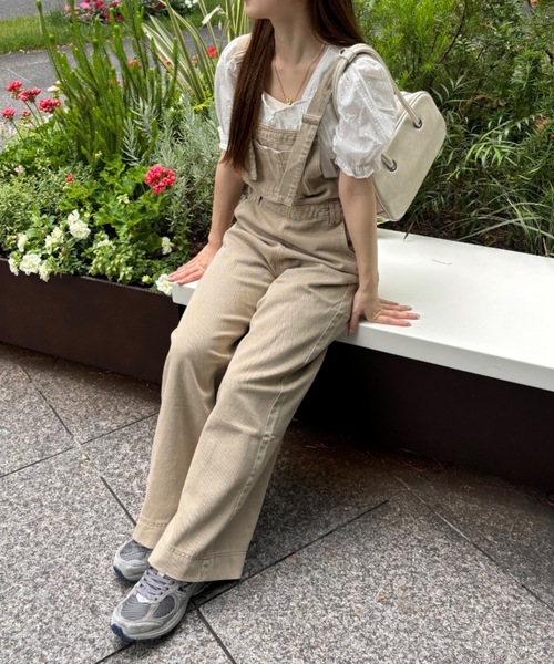 Birthday room（バースデイルーム）の「デニムオーバーオール / denim  overalls（サロペット/オーバーオール・レディース・ベージュ/インディゴブルー/アイボリー・FREE）」の10枚目の写真