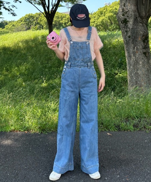 Birthday room（バースデイルーム）の「デニムオーバーオール / denim  overalls（サロペット/オーバーオール・レディース・ベージュ/インディゴブルー/アイボリー・FREE）」の22枚目の写真