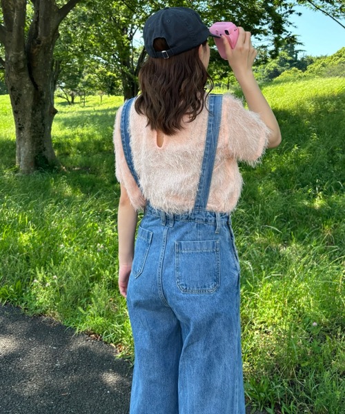 Birthday room（バースデイルーム）の「デニムオーバーオール / denim  overalls（サロペット/オーバーオール・レディース・ベージュ/インディゴブルー/アイボリー・FREE）」の17枚目の写真
