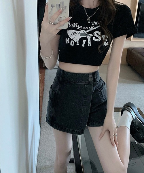 【形がかわいいデニム♡】HERMES キャロットカットパンツ ジーンズ デニム デニムパンツ 台形シルエット デニムキュロット