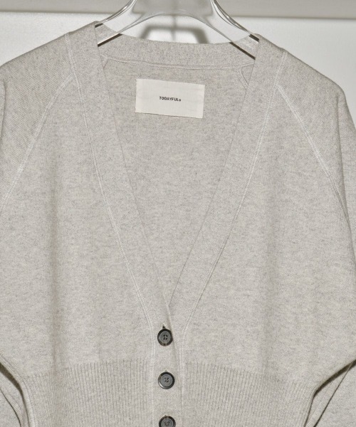 TODAYFUL（トゥデイフル）の「TODAYFUL　Waistshape Knit Cardigan ウエストシェイプニットカーディガン/12420529（カーディガン/ボレロ・レディース・ライトグレー/チャコールグレー・ONE SIZE）」の11枚目の写真
