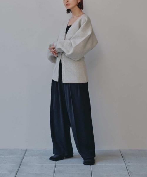 TODAYFUL（トゥデイフル）の「TODAYFUL　Waistshape Knit Cardigan ウエストシェイプニットカーディガン/12420529（カーディガン/ボレロ・レディース・ライトグレー/チャコールグレー・ONE SIZE）」の16枚目の写真