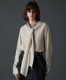 PRANK PROJECT | 【24AUTUMN PRE ORDER】ボウタイフードブラウス / Bow Tie Hood Blouse(シャツ/ブラウス)