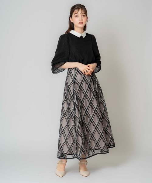 NOELA（ノエラ）の「配色カラーブラウス（シャツ/ブラウス・レディース・ブラック/オフホワイト・フリー）」の7枚目の写真