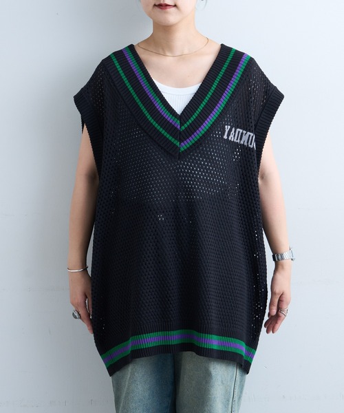 SOUNDSGOOOOD（サウンズグッド）の「【SOUNDS GOOOOD / サウンズグッド】ナンバリングメッシュベスト（ベスト・メンズ・ブラック・ONE SIZE）」の9枚目の写真