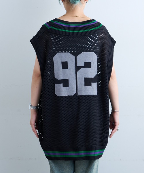 SOUNDSGOOOOD（サウンズグッド）の「【SOUNDS GOOOOD / サウンズグッド】ナンバリングメッシュベスト（ベスト・メンズ・ブラック・ONE SIZE）」の11枚目の写真