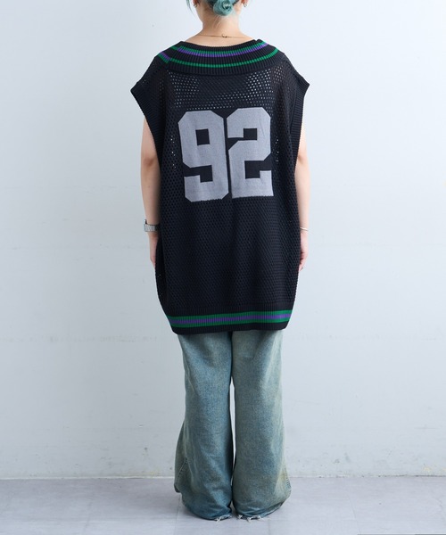 SOUNDSGOOOOD（サウンズグッド）の「【SOUNDS GOOOOD / サウンズグッド】ナンバリングメッシュベスト（ベスト・メンズ・ブラック・ONE SIZE）」の14枚目の写真