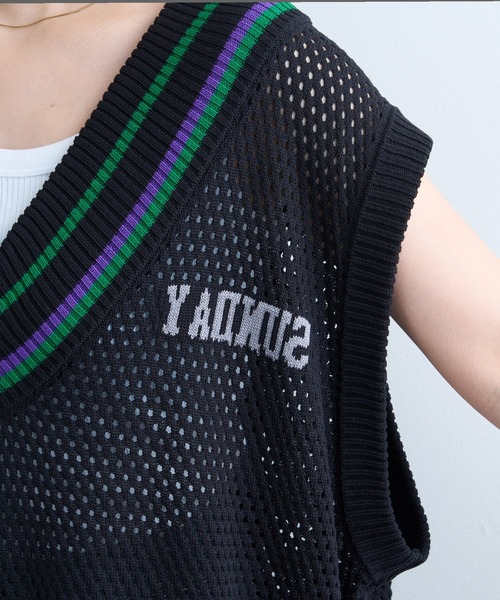 SOUNDSGOOOOD（サウンズグッド）の「【SOUNDS GOOOOD / サウンズグッド】ナンバリングメッシュベスト（ベスト・メンズ・ブラック・ONE SIZE）」の16枚目の写真