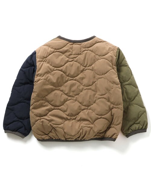 BREEZE（ブリーズ）の「インナーキルトジャケット_マシンウォッシャブル（ブルゾン・キッズ・レインボー/ブラック/アイボリー/カーキ・90/100/110/120/130/140/150/160）」の14枚目の写真