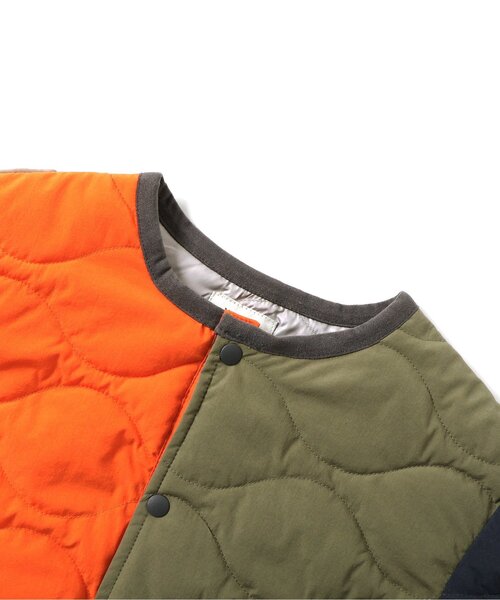 BREEZE（ブリーズ）の「インナーキルトジャケット_マシンウォッシャブル（ブルゾン・キッズ・レインボー/ブラック/アイボリー/カーキ・90/100/110/120/130/140/150/160）」の15枚目の写真