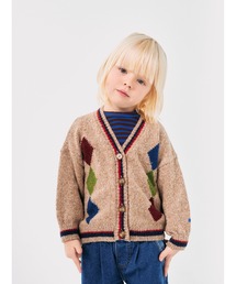 BOBO CHOSES（ボボショーズ）の「Bobo diamonds intarsia cardigan（カーディガン/ボレロ・キッズ）」