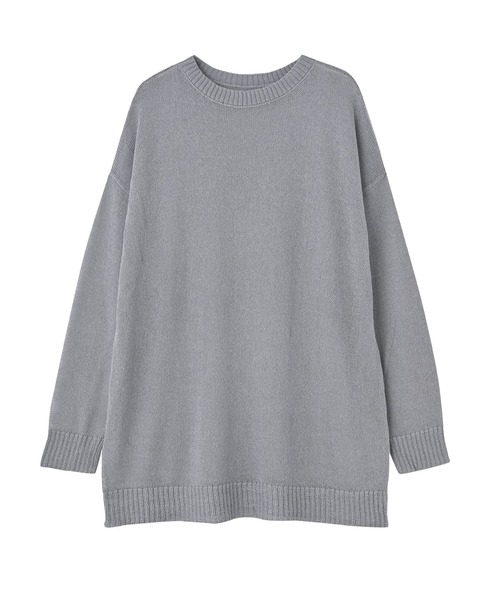 STYLE DELI(スタイルデリ)の「【BLK001】メッシュゆる編みプルオーバー(ニット/セーター・レディース・グレー/グリーン/ブラック・FREE)」の5枚目の写真