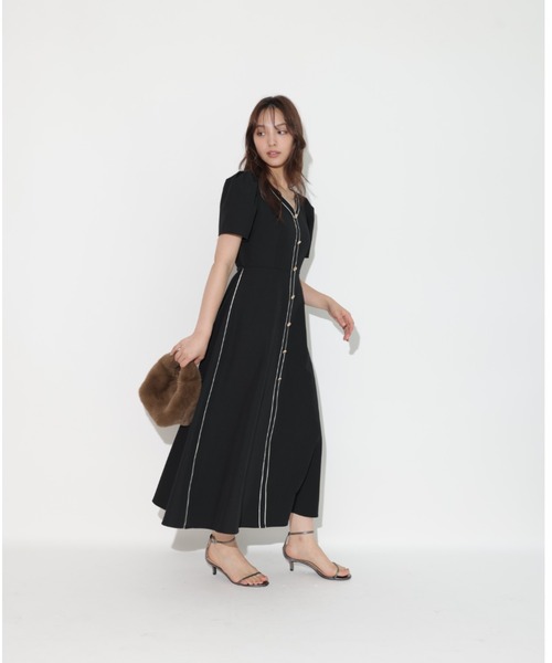 Rirandture（リランドチュール）の「ラインフレアワンピース  