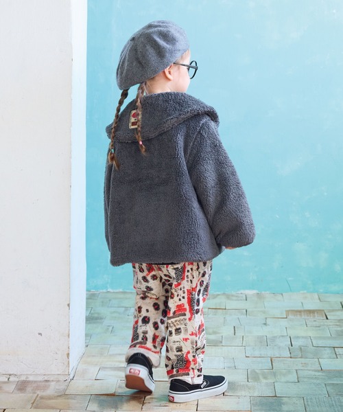 A BOND（アボンド）の「タックイージーパンツ（その他パンツ・キッズ・オフホワイト/パープル・90/100/110/120/130/140/150）」の7枚目の写真