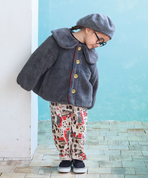 A BOND（アボンド）の「タックイージーパンツ（その他パンツ・キッズ・オフホワイト/パープル・90/100/110/120/130/140/150）」の8枚目の写真