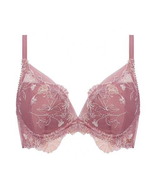 AMOSTYLE BY Triumph(アモスタイルバイトリンプ)の「DeepV ブラジャー(パッドなし) グレースフルフラワー【B,C,Dカップ】 AMST1486 WHP JX(ブラジャー・レディース・ホワイト/ピンク/ブラック・B65/B70/B75/C65/C70/C75/D65/D70/D75)」の5枚目の写真