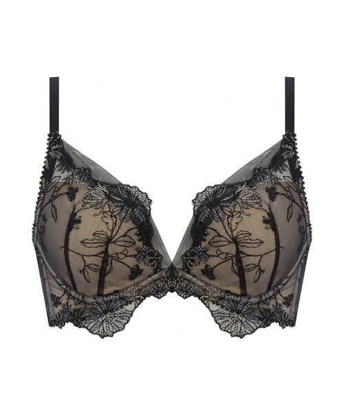 AMOSTYLE BY Triumph(アモスタイルバイトリンプ)の「DeepV ブラジャー(パッドなし) グレースフルフラワー【B,C,Dカップ】 AMST1486 WHP JX(ブラジャー・レディース・ホワイト/ピンク/ブラック・B65/B70/B75/C65/C70/C75/D65/D70/D75)」の6枚目の写真