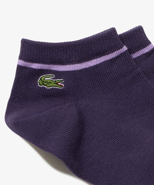 LACOSTE(ラコステ)の「配色ラインくるぶし丈ソックス 25-27cm(ソックス/靴下・メンズ・ワイン/ホワイト/ダークネイビー/パープル・27.0cm)」の13枚目の写真