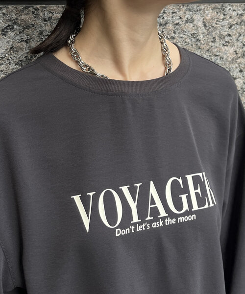 セール】VoyagerジョーゼットロゴTEE（Tシャツ/カットソー