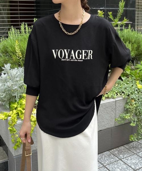 セール】VoyagerジョーゼットロゴTEE（Tシャツ/カットソー