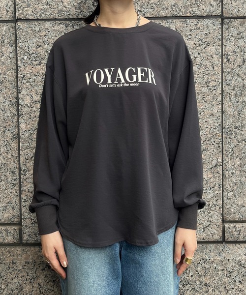 セール】VoyagerジョーゼットロゴTEE（Tシャツ/カットソー