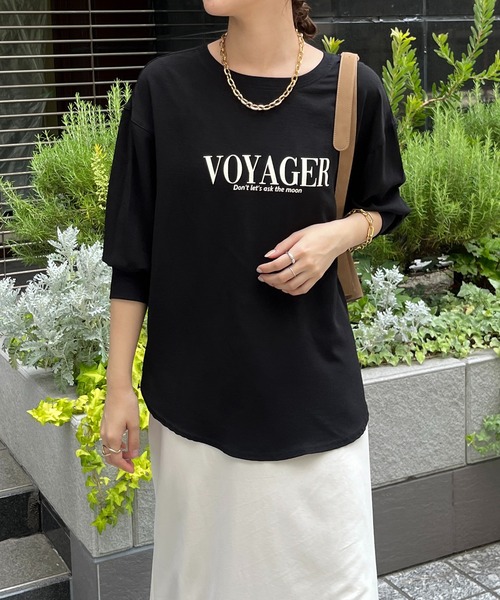 セール】VoyagerジョーゼットロゴTEE（Tシャツ/カットソー