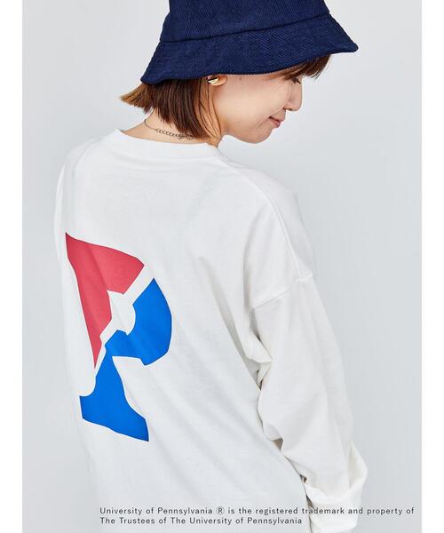 セール】【PENNSYLVANIA】カレッジロゴプリント長袖Tシャツ（T