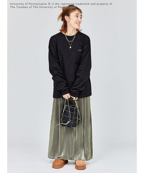 Lugnoncure（ルノンキュール）の「【PENNSYLVANIA】カレッジロゴプリント長袖Tシャツ（Tシャツ/カットソー・レディース・ブラック/オフホワイト・F）」の12枚目の写真