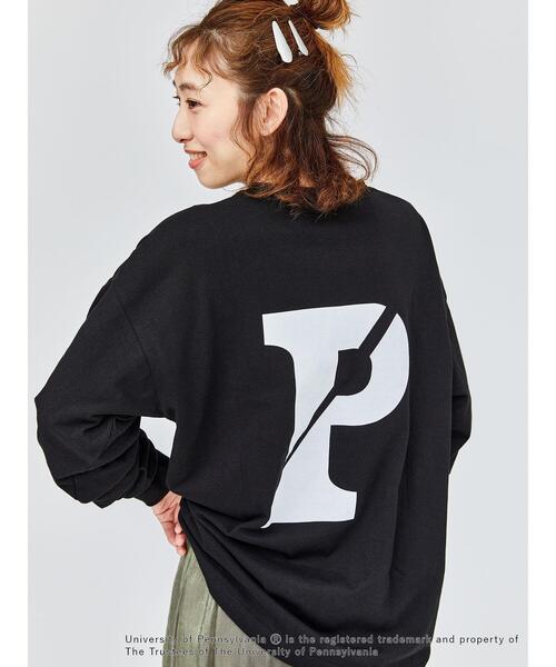 Lugnoncure（ルノンキュール）の「【PENNSYLVANIA】カレッジロゴプリント長袖Tシャツ（Tシャツ/カットソー・レディース・ブラック/オフホワイト・F）」の15枚目の写真