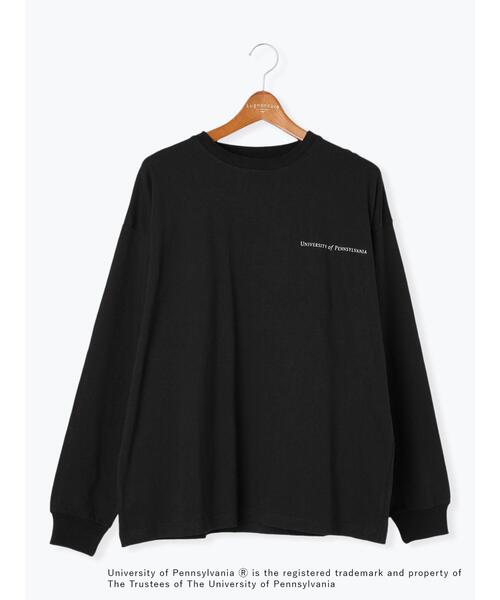Lugnoncure（ルノンキュール）の「【PENNSYLVANIA】カレッジロゴプリント長袖Tシャツ（Tシャツ/カットソー・レディース・ブラック/オフホワイト・F）」の21枚目の写真