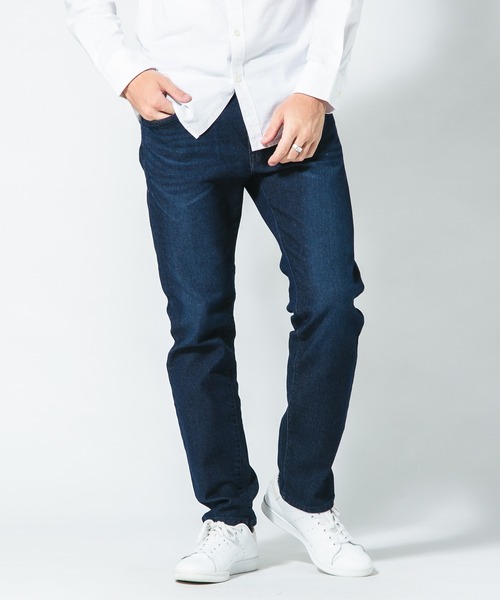 Blue Standard (ブルースタンダード)の「【BLUE STANDARD/ブルースタンダード】スーパーストレッチデニムスリムストレート 軽量 美脚(デニムパンツ・メンズ・インディゴブルー/ワンウォッシュ/スミクロ・MEDIUM/LARGE/X-LARGE)」の7枚目の写真