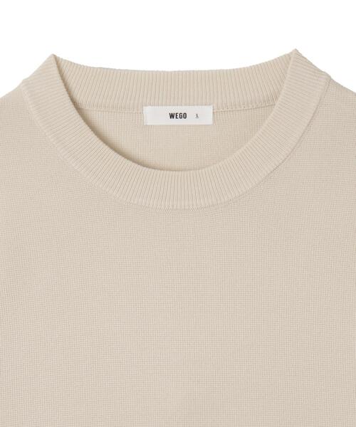 WEGO（ウィゴー）の「WEGO/ミラノリブクルーネックプルオーバー（ニット/セーター・メンズ・ブルー/ホワイト/ブラック・MEDIUM/LARGE）」の8枚目の写真