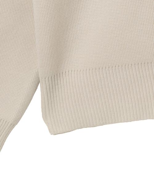 WEGO（ウィゴー）の「WEGO/ミラノリブクルーネックプルオーバー（ニット/セーター・メンズ・ブルー/ホワイト/ブラック・MEDIUM/LARGE）」の9枚目の写真