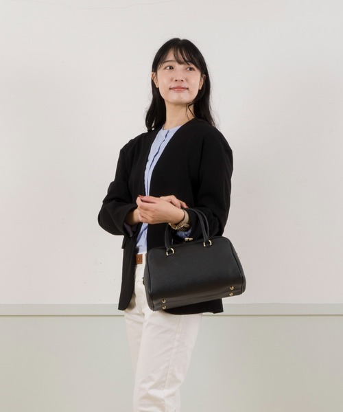 CHRISTIAN VILLA(クリスチャンヴィラ)の「【CHRISTIAN VILLA/クリスチャンヴィラ】ボストン バッグ Lサイズ(ボストンバッグ・レディース・ブラック/ライトグレー/ブラウン/ダークブラウン・FREE)」の8枚目の写真