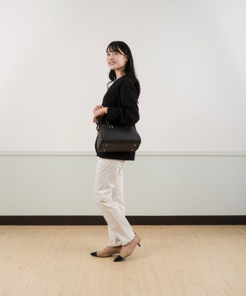 CHRISTIAN VILLA(クリスチャンヴィラ)の「【CHRISTIAN VILLA/クリスチャンヴィラ】ボストン バッグ Lサイズ(ボストンバッグ・レディース・ブラック/ライトグレー/ブラウン/ダークブラウン・FREE)」の15枚目の写真