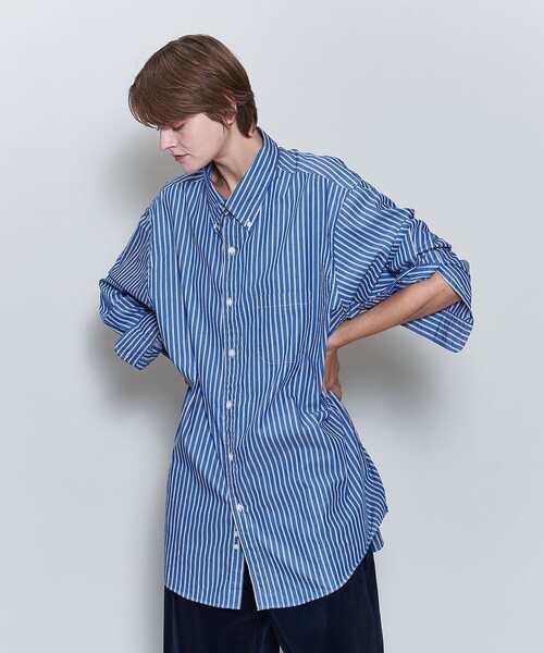 Brooks Brothers×6(ROKU) STRIPE BD SHIRT