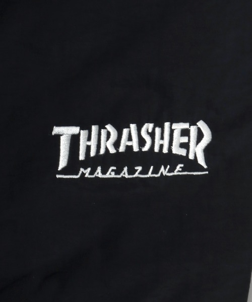 THRASHER（スラッシャー）の「THRASHER（スラッシャー）ワンポイントロゴ刺繍 配色バイカラーナイロンパンツ/トラックパンツ メンズ レディース ユニセックス（その他パンツ・メンズ・ブラック×グレー/パープル/ホワイト/ブラック×ホワイト/チャコールグレー・M/L/XL）」の14枚目の写真