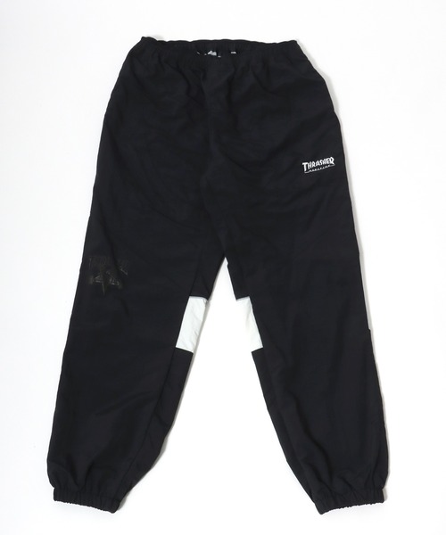 THRASHER（スラッシャー）の「THRASHER（スラッシャー）ワンポイントロゴ刺繍 配色バイカラーナイロンパンツ/トラックパンツ メンズ レディース ユニセックス（その他パンツ・メンズ・ブラック×グレー/パープル/ホワイト/ブラック×ホワイト/チャコールグレー・M/L/XL）」の12枚目の写真