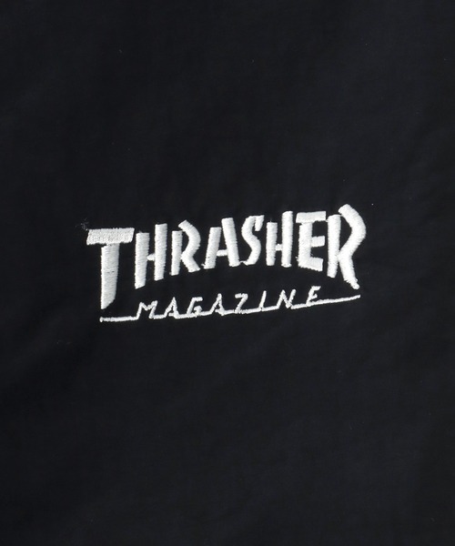 THRASHER（スラッシャー）の「THRASHER（スラッシャー）ワンポイントロゴ刺繍 配色バイカラーナイロンパンツ/トラックパンツ メンズ レディース ユニセックス（その他パンツ・メンズ・ブラック×グレー/パープル/ホワイト/ブラック×ホワイト/チャコールグレー・M/L/XL）」の11枚目の写真