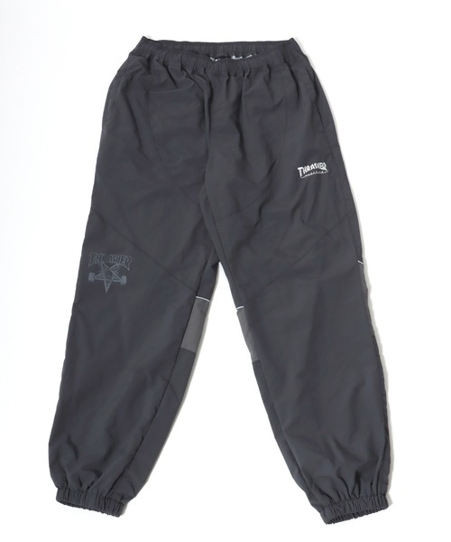 THRASHER（スラッシャー）の「THRASHER（スラッシャー）ワンポイントロゴ刺繍 配色バイカラーナイロンパンツ/トラックパンツ メンズ レディース ユニセックス（その他パンツ・メンズ・ブラック×グレー/パープル/ホワイト/ブラック×ホワイト/チャコールグレー・M/L/XL）」の15枚目の写真