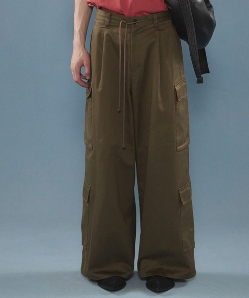 BLAYMORE（ブレイモア）の「【BLAYMORE】 String Cord Cargo Pant（カーゴパンツ・メンズ・カーキ・FREE）」の3枚目の写真