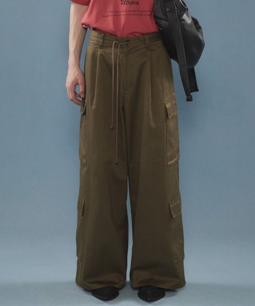 BLAYMORE(ブレイモア)の「【BLAYMORE】 String Cord Cargo Pant(カーゴパンツ・メンズ・カーキ・FREE)」の21枚目の写真
