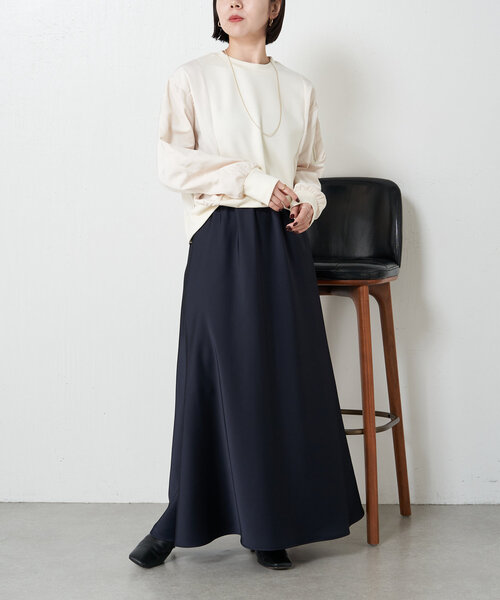 Jena espace merveilleux(ジェナ エスパスメルヴェイユ)の「【新色登場】ダンボールMA-1プルオーバー(Tシャツ/カットソー・レディース・アイボリー/ブラック/カーキ/ベージュ/チャコールグレー・FREE)」の19枚目の写真