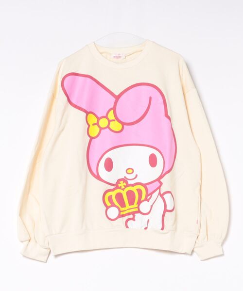 sanrio(サンリオ)の「親子お揃い サンリオ BIGフェイス トレーナー 9797A(スウェット・レディース・その他24/ブルー/チャコールグレー/その他25・L/M/S)」の2枚目の写真