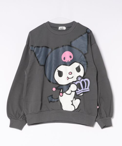 sanrio(サンリオ)の「親子お揃い サンリオ BIGフェイス トレーナー 9797A(スウェット・レディース・その他24/ブルー/チャコールグレー/その他25・L/M/S)」の9枚目の写真